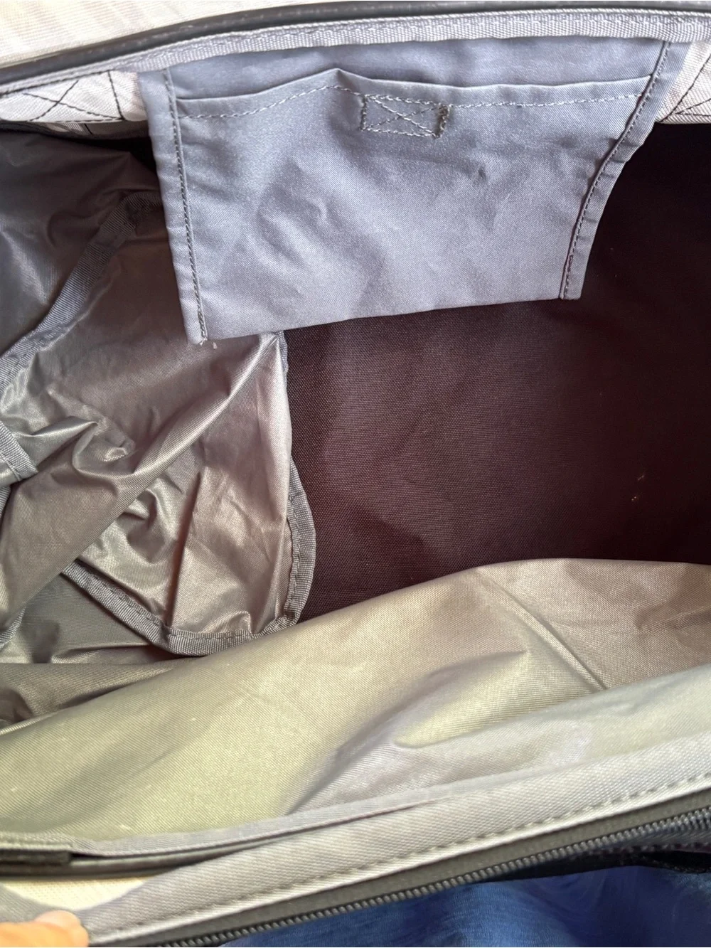 Nike Black & Gray Patterned Duffel Bag